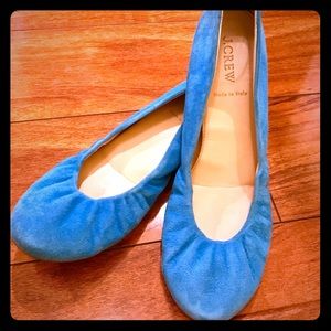 J. Crew Cece Blue Ballett flats